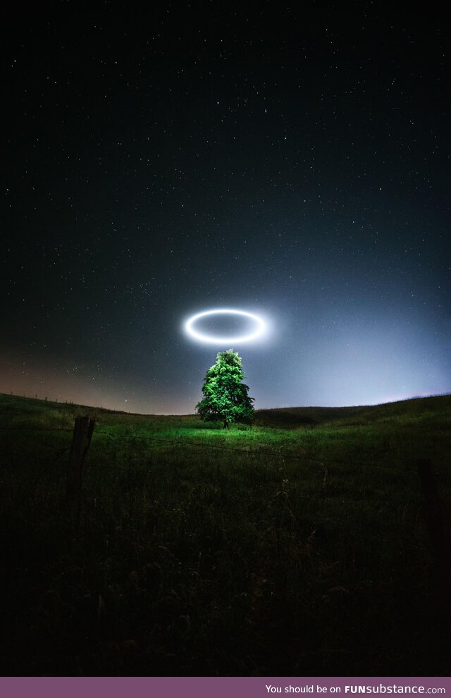 [OC] Was out lightpainting with my drone again