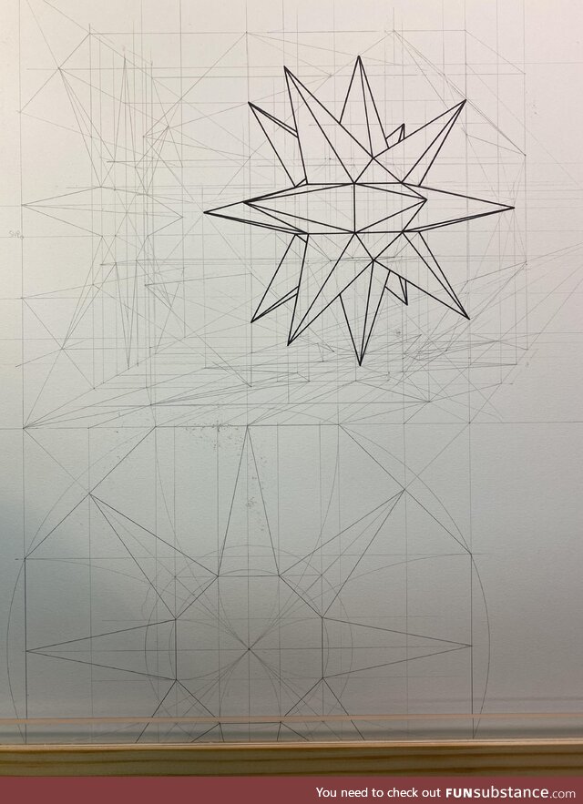 Rhombicuboctohedron drawing