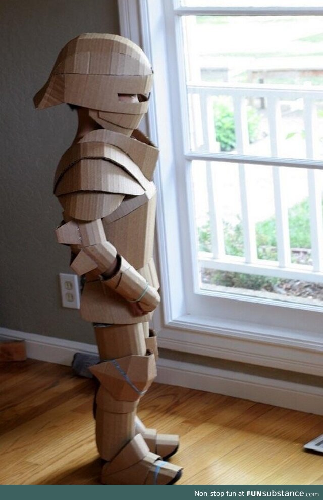 Kids cardboard armour