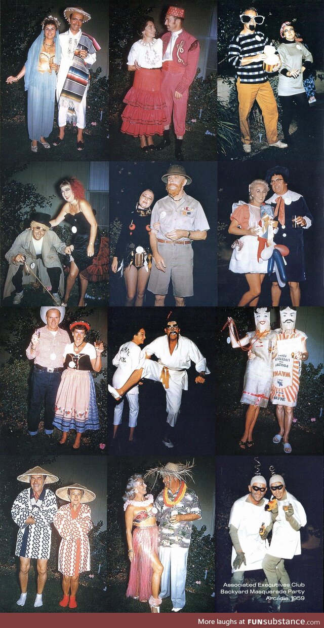 Your grandparents' masquerade party - 1959, arcadia california