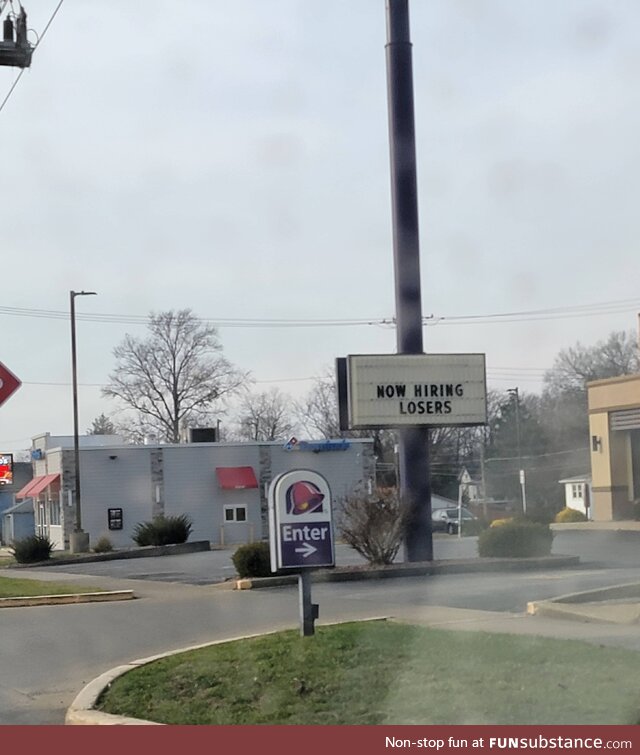 Small town Taco bell now hiring what?