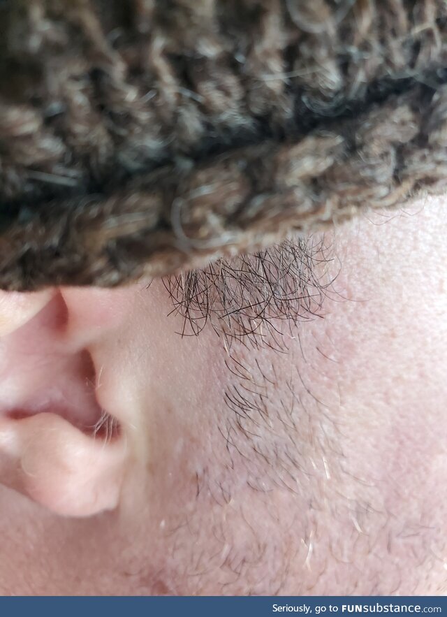 Just turned 35, gettin my old man ear hair game on