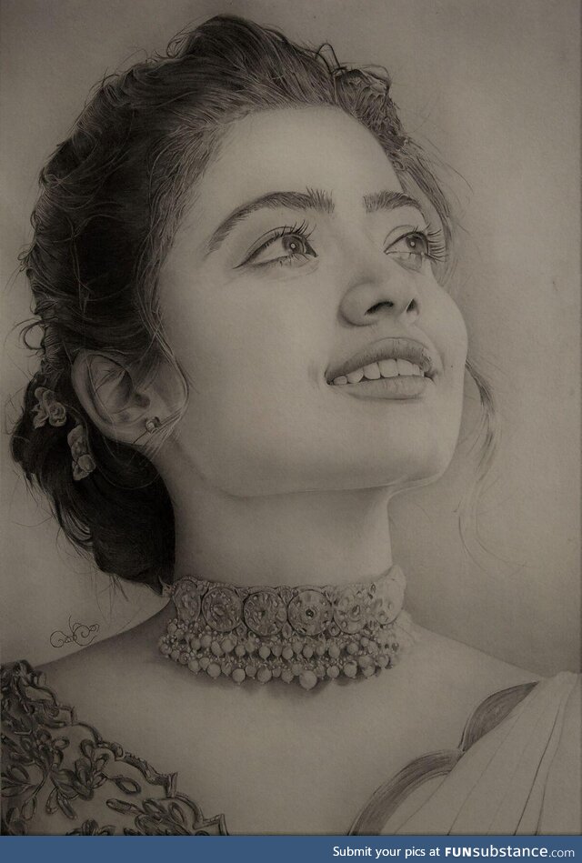 Rashmika Mandaana - My pencil drawing