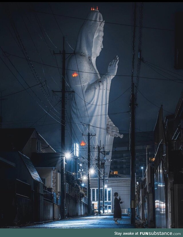 The Sendai Daikannon statue in Japan