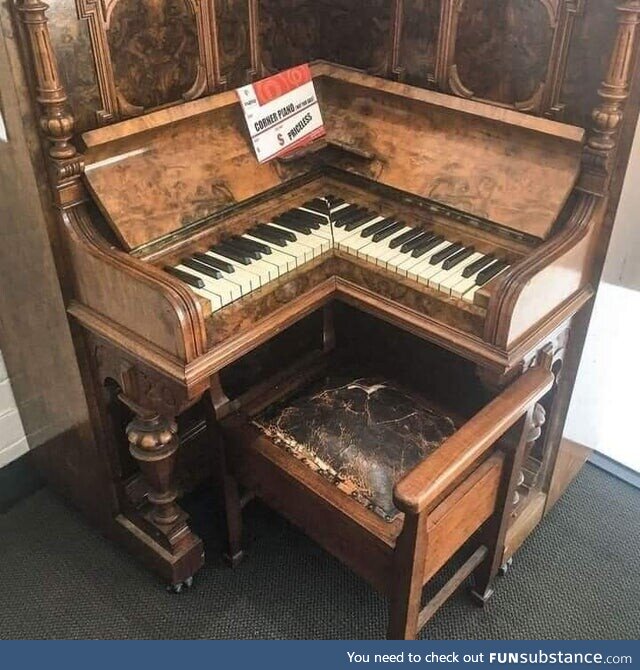 150 year old corner piano
