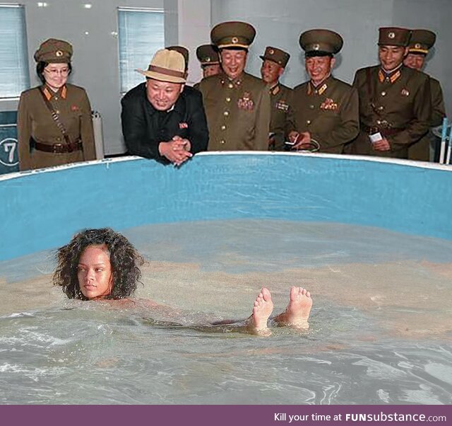 Rihanna on vacation in North Korea