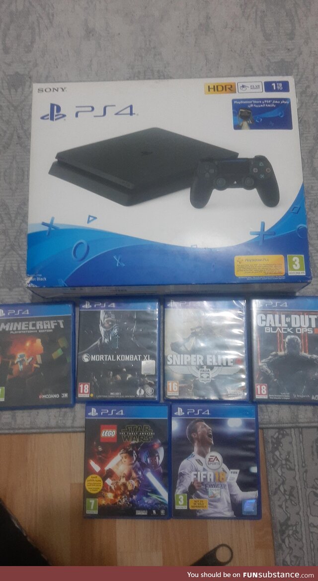 [OC] I can't afford a game console but my friend got a ps5 and gifted me his old ps4 and