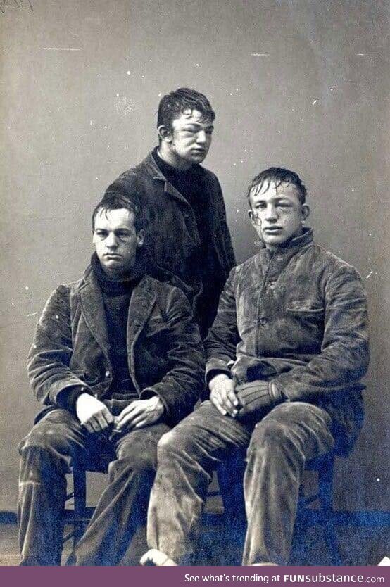 Princeton University students after a snowball fight. 1893