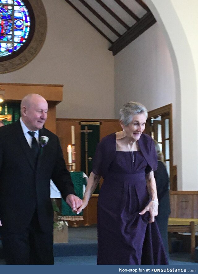 My 79 year old aunt got married today!