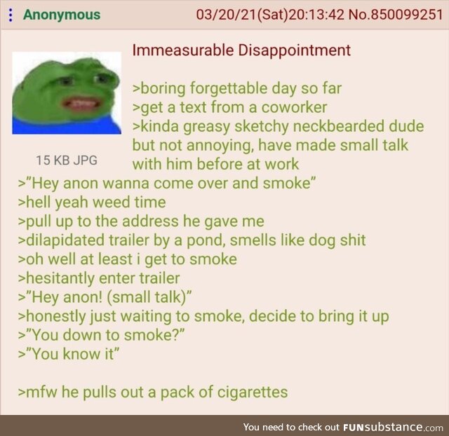 Anon smokes with a coworker