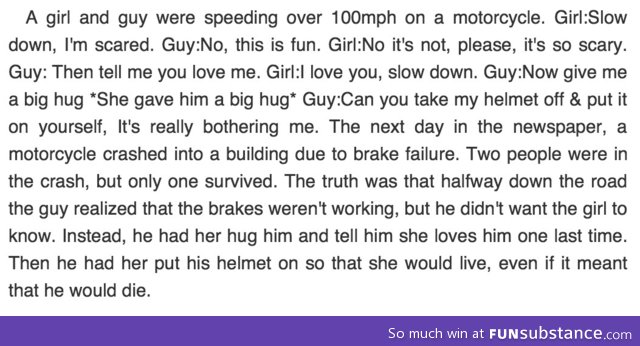 Love on a Motorcycle