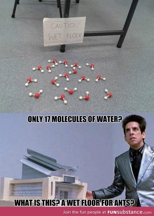 More like a nano drop of water