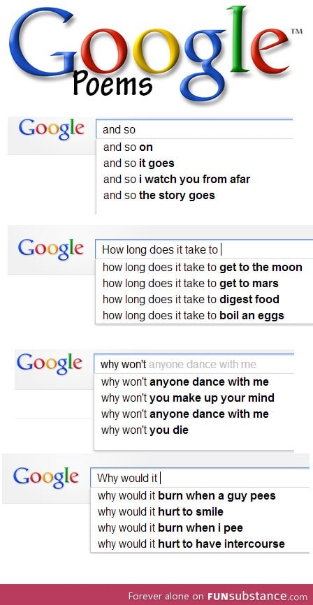 Google poems
