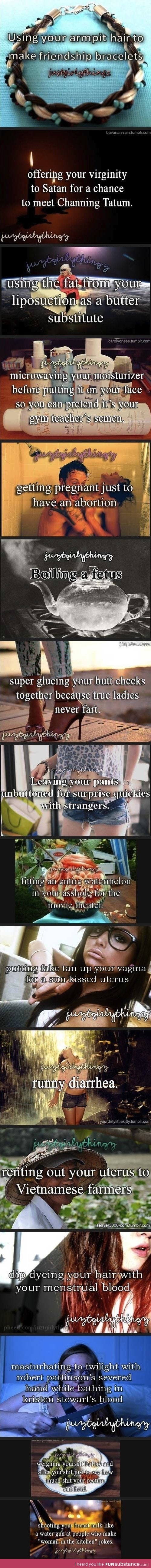 Some girly things