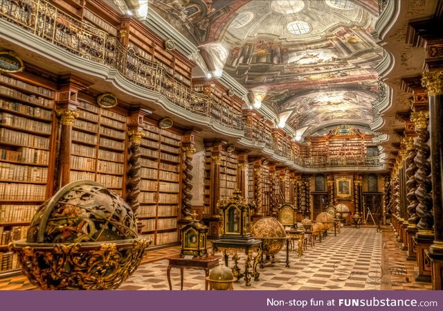Library located in the heart of Prague, Czech Republic