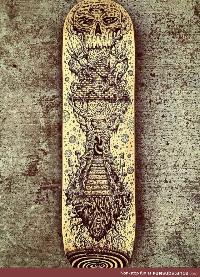 I ended winning a competition against 100 other artists with this board I illustrated!