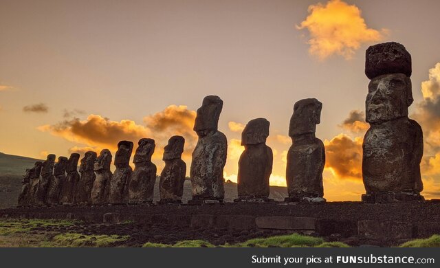 [OC] Fulfilled my dream of witnessing the sunrise on Easter Island. I definitely shed a