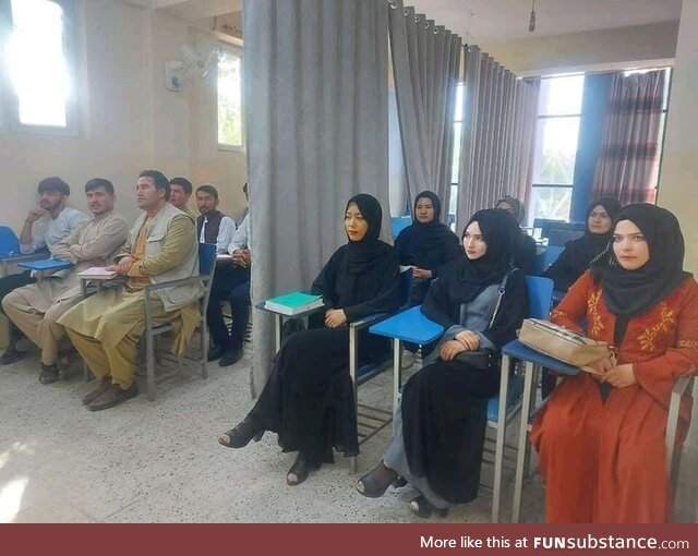 University class under Taliban