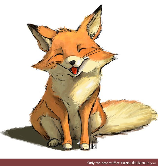 Digital painting of little foxy x)