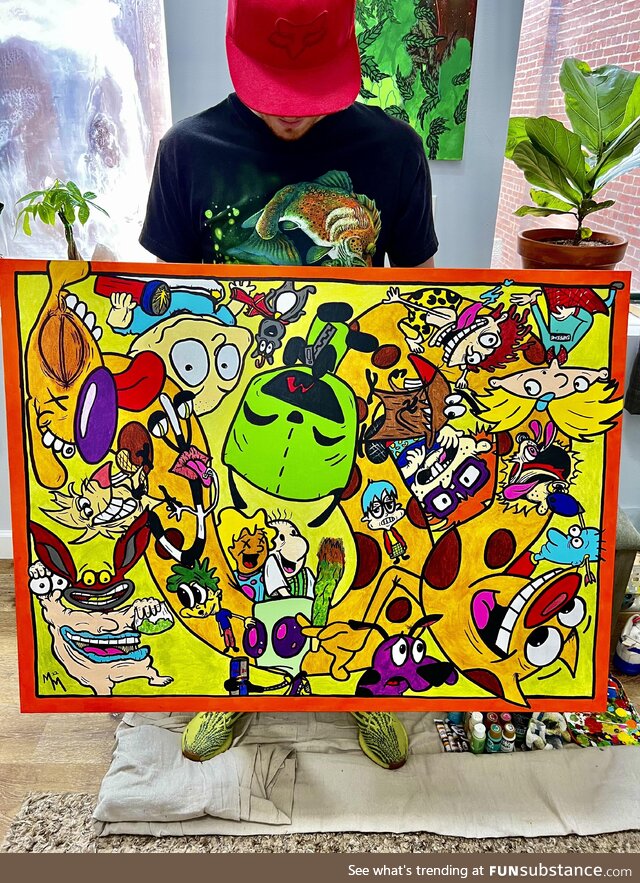 [OC] Bragging on my amazing boyfriend and his badass artwork!