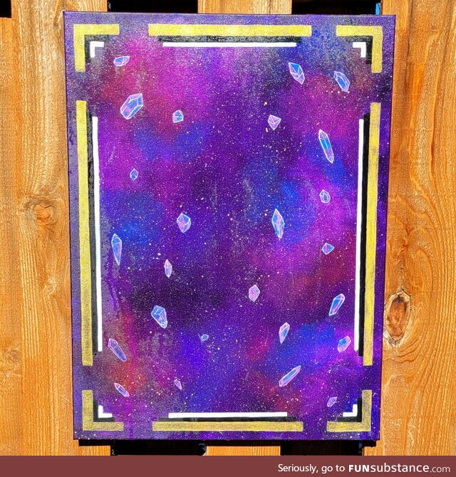 Opened a portal for a friend to paint her magic thru it! I'm excited!