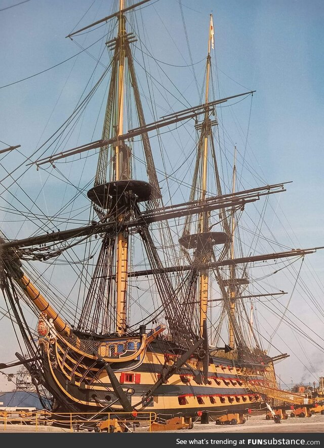 The oldest commissioned warship in the world, HMS Victory