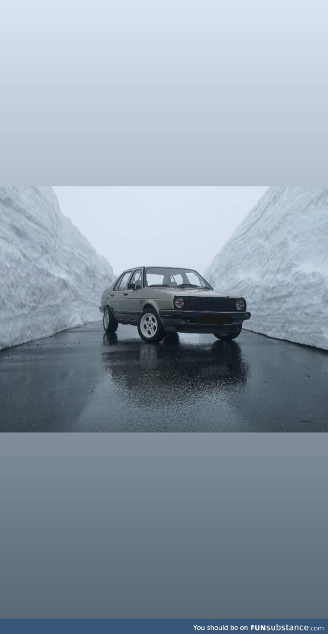One of my cars on a Norwegian mountain road (OC)