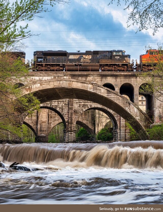 "Earth Day." I took this photo of a Norfolk Southern train in Ohio today