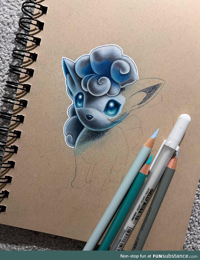 My drawing in progress of a Pokémon