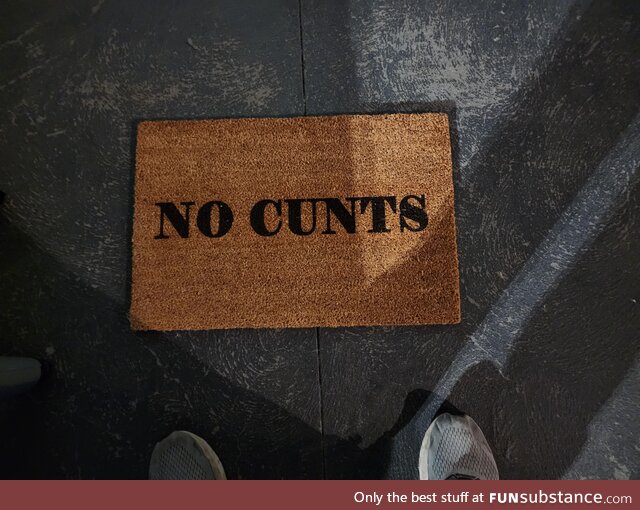 My new welcome mat