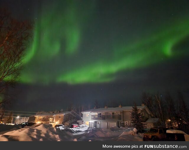The Northern Lights in Alaska tonight
