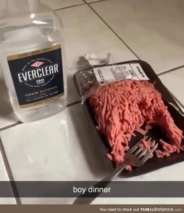 The alcohol counts as meat preperation