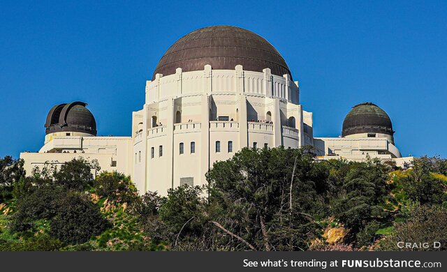 Perfect day for the Griffith Observatory [oc]