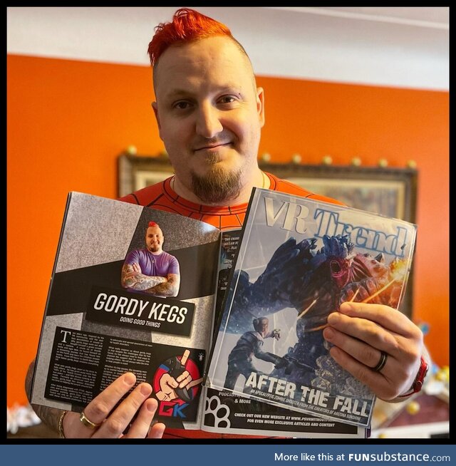 I didn’t know where else to post this, but I got PUT IN A MAGAZINE for my charity