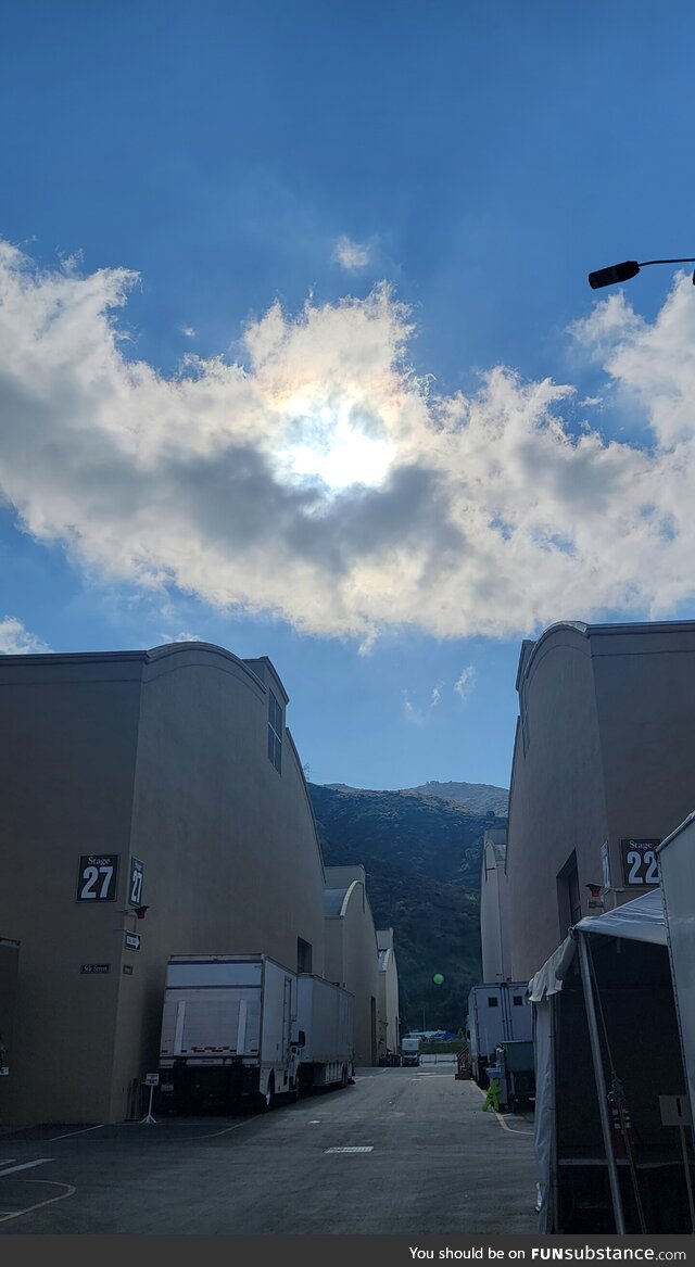 I really liked this cloud formation at work