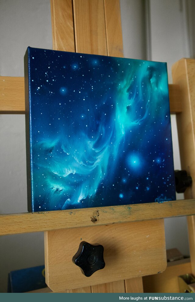 Abstract Nebula oil painting, OC