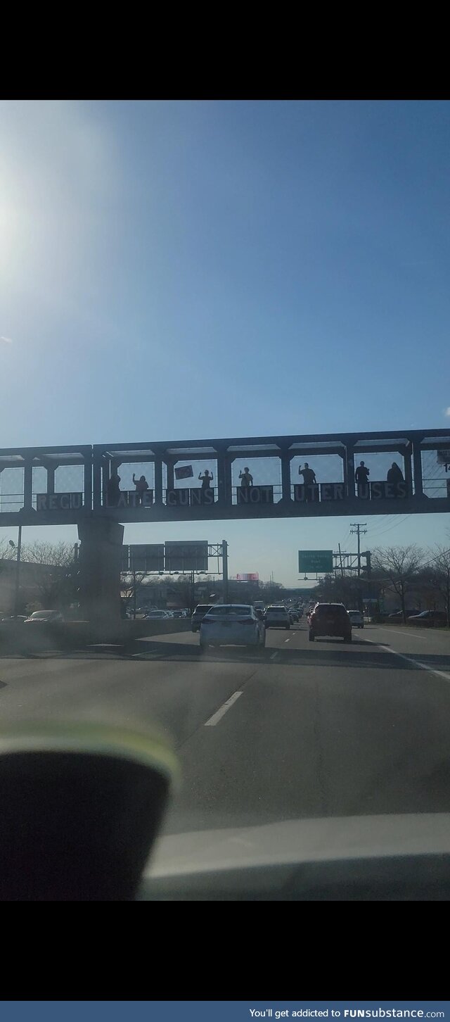 "Regulate guns not Uteruses" Paramus, NJ Sign