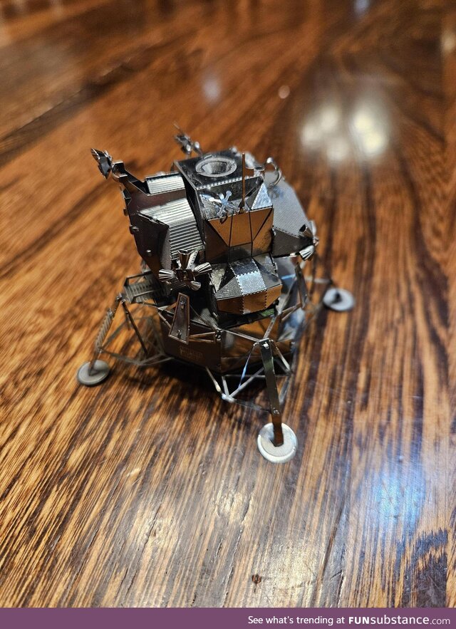 I finished my model of the lunar module the day the new lunar astronauts were announced