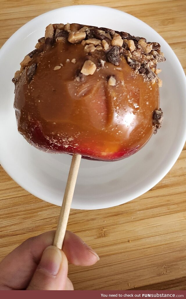 First time making carmel apple