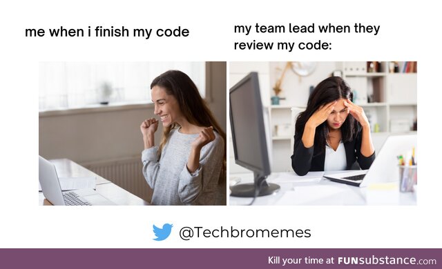 Team lead reviewing my code