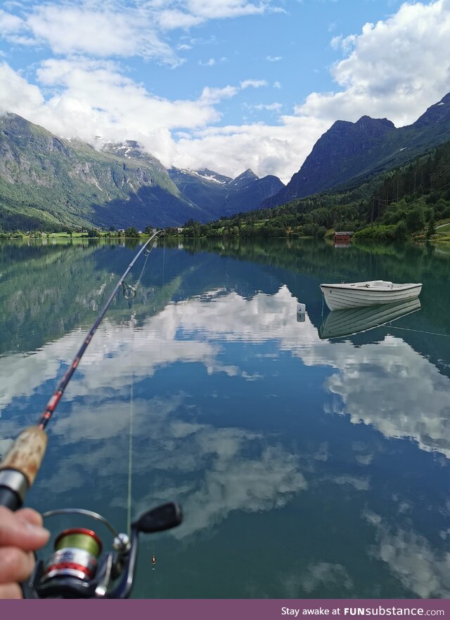 [OC] Fishing in Olden, Norway