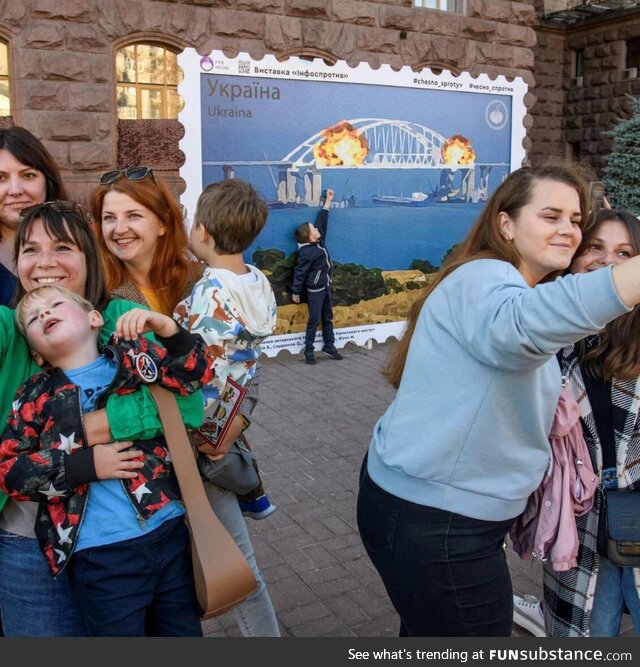 They look pretty happy about it. Reactions to recent bridge bombing in Russia