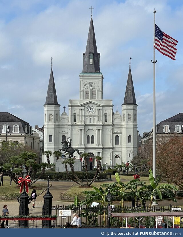 I took a pretty OK picture of the St Louis Cathedral in New Orleans