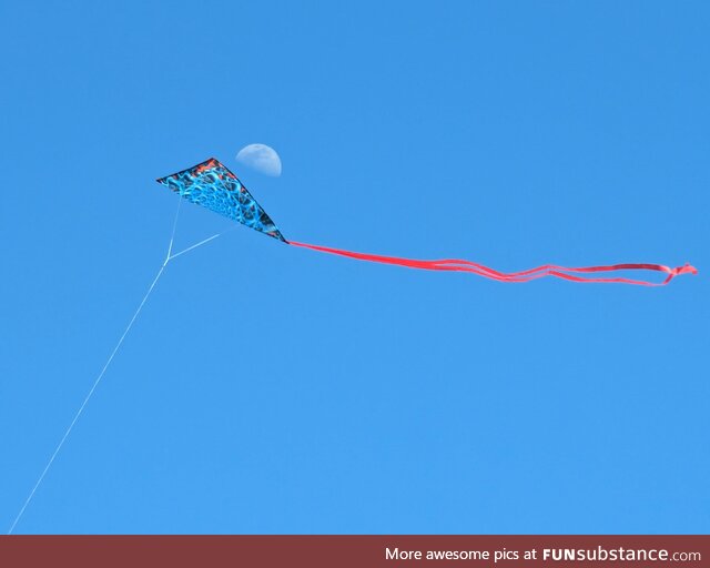 The moon and my kite spoon