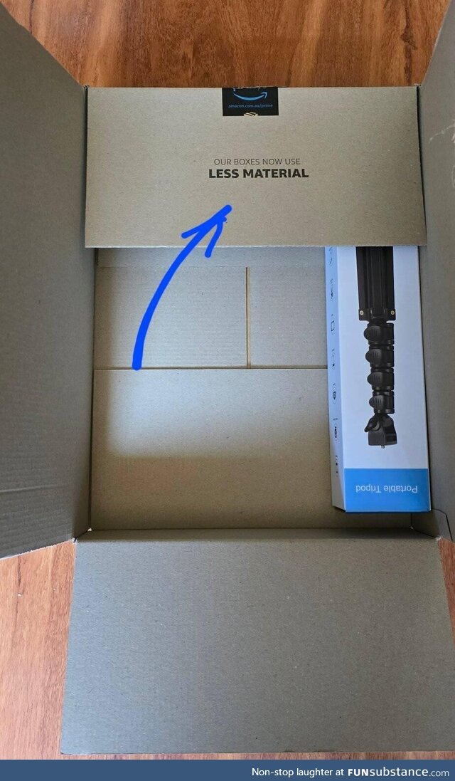 Dear Amazon, I know your boxes use less material, but…