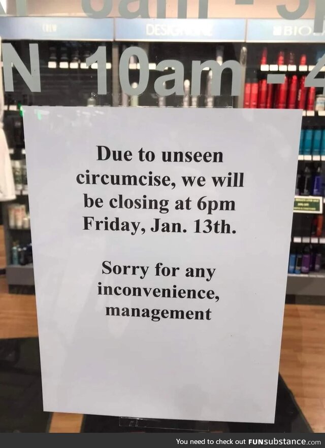 Unseen circumcise