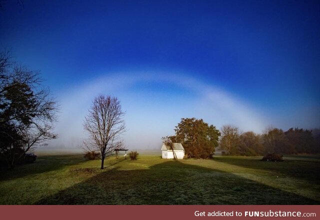 Ghost Rainbow in King William, VA, March 18, 2022