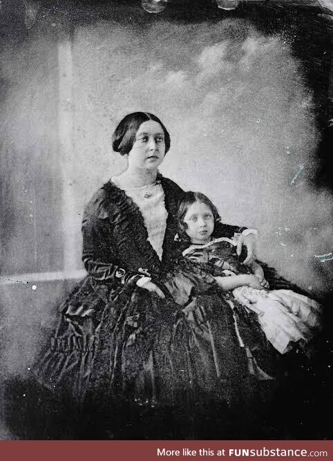 The earliest known photo of Queen Victoria, taken in 1844, when the Queen was only 25