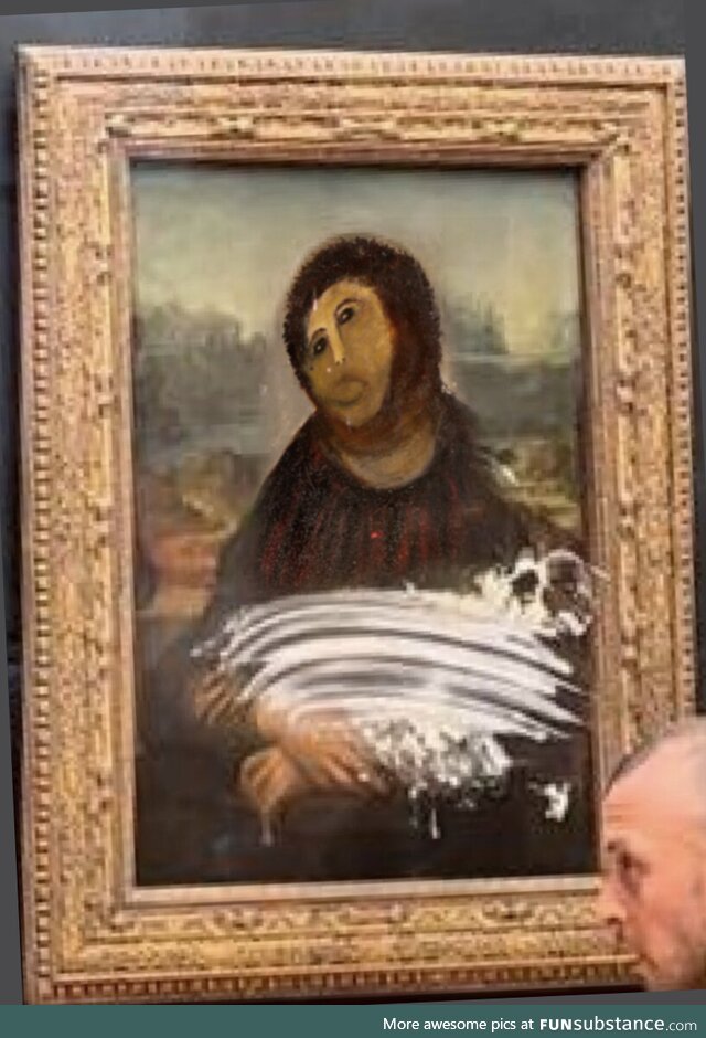 Don't worry guys, they were able to fully restore the Mona Lisa!