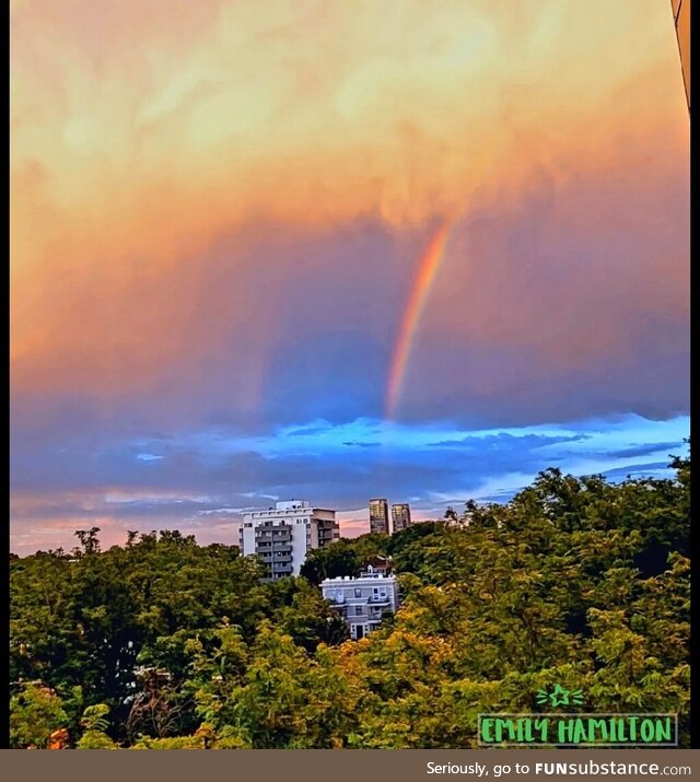 Tail end of a Denver storm